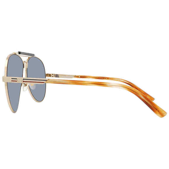 NWT Gucci GG1287S-004 Gold Havana Aviator 61mm Sunglasses main image 4